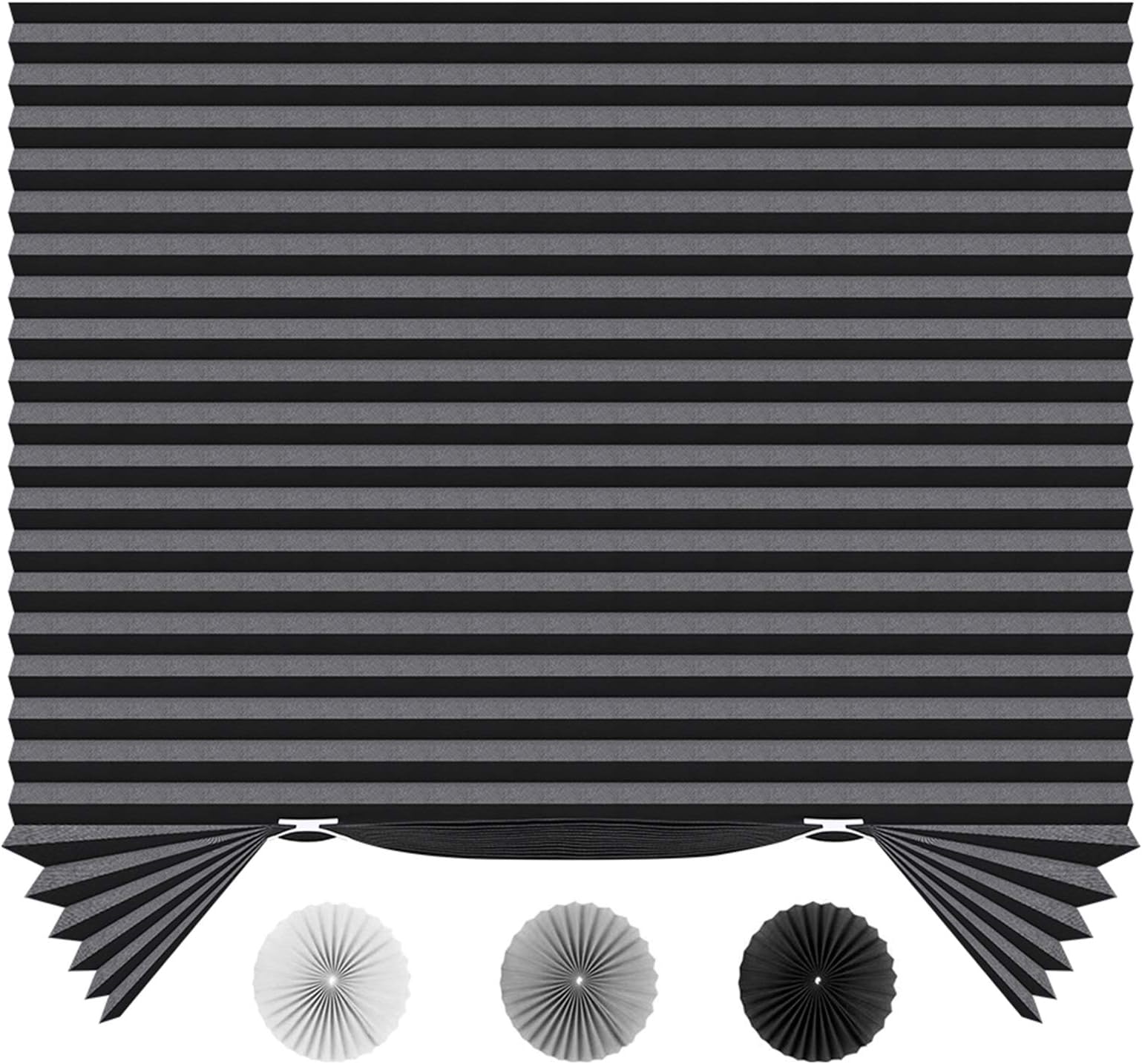 Mirrotek Pleated Window Paper Shades Room Darkening Blinds