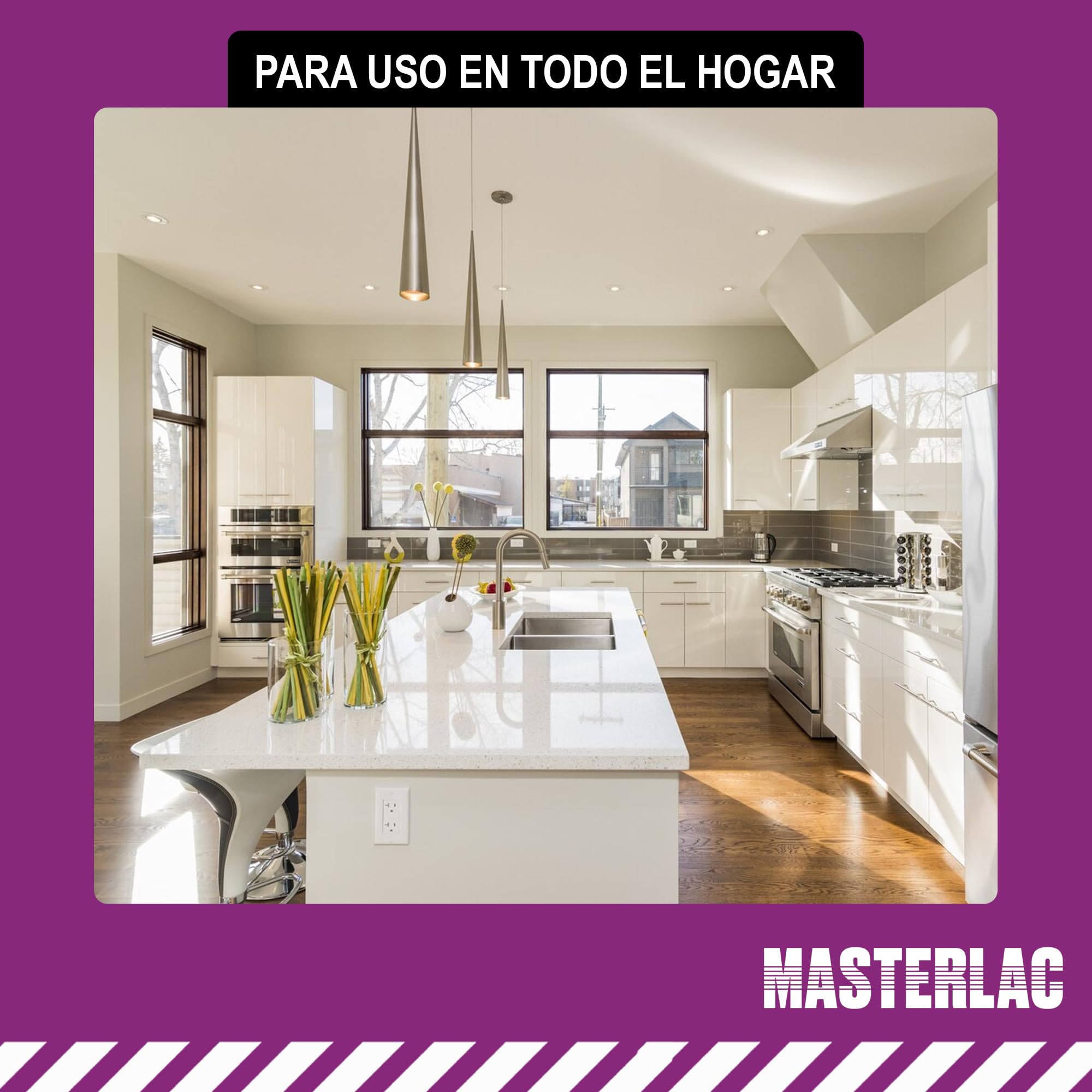 MASTERLAC - Insecticida Moscas Adhesivo-Flor - 4 Uds - Insecticida Decorativo Ventanas - 1 Adhesivo Protege 6 Meses - las Moscas Mueren Lejos de la Trampa - con Dinotefurán - Eficacia Total sin Olores