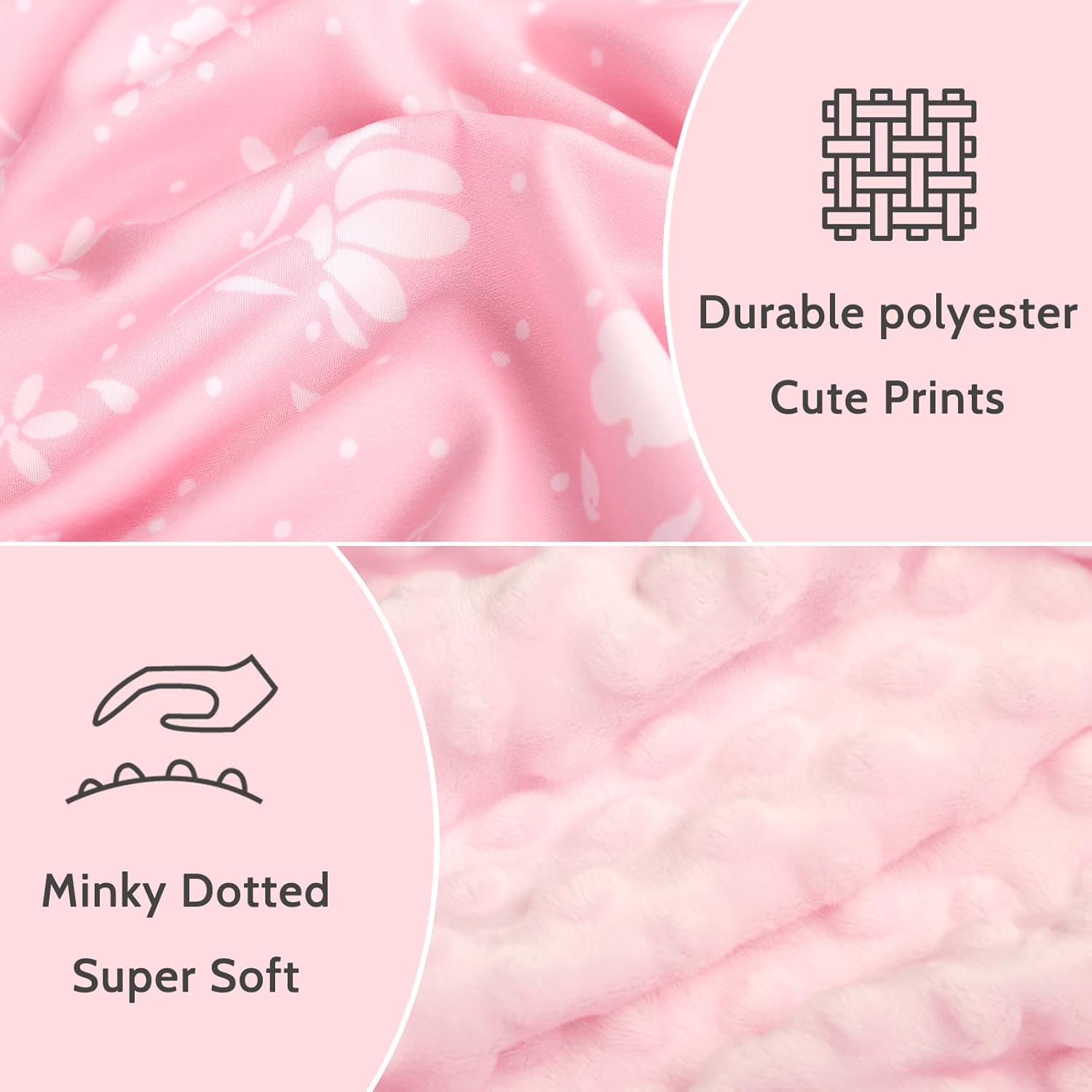 ManFaiSky Car Seat Cover Baby, Soft Carseat Covers Baby Girl, Multi-Use Nursing Cover & Infant Carseat Canopy, Pink - Image 3