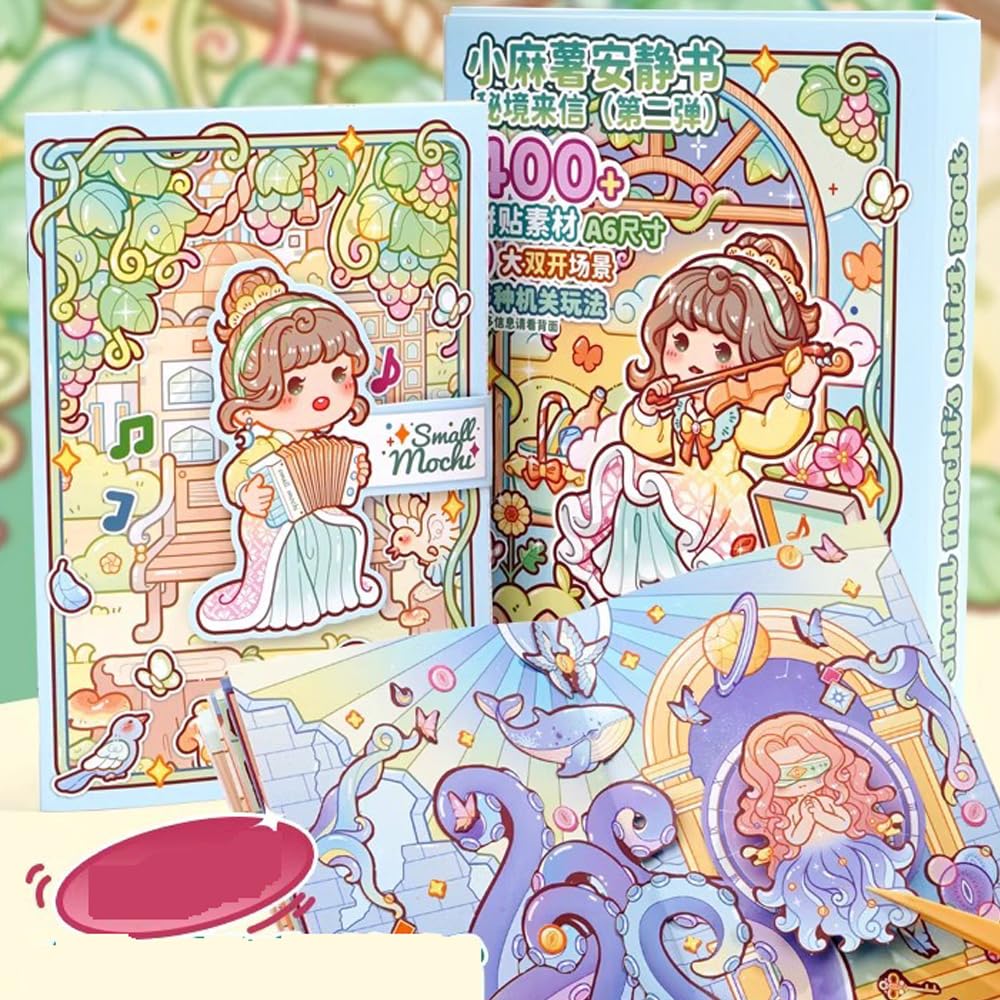 Autocollants Mijinglaixin 2 scrapbooking collage Mochi et travaux manuels