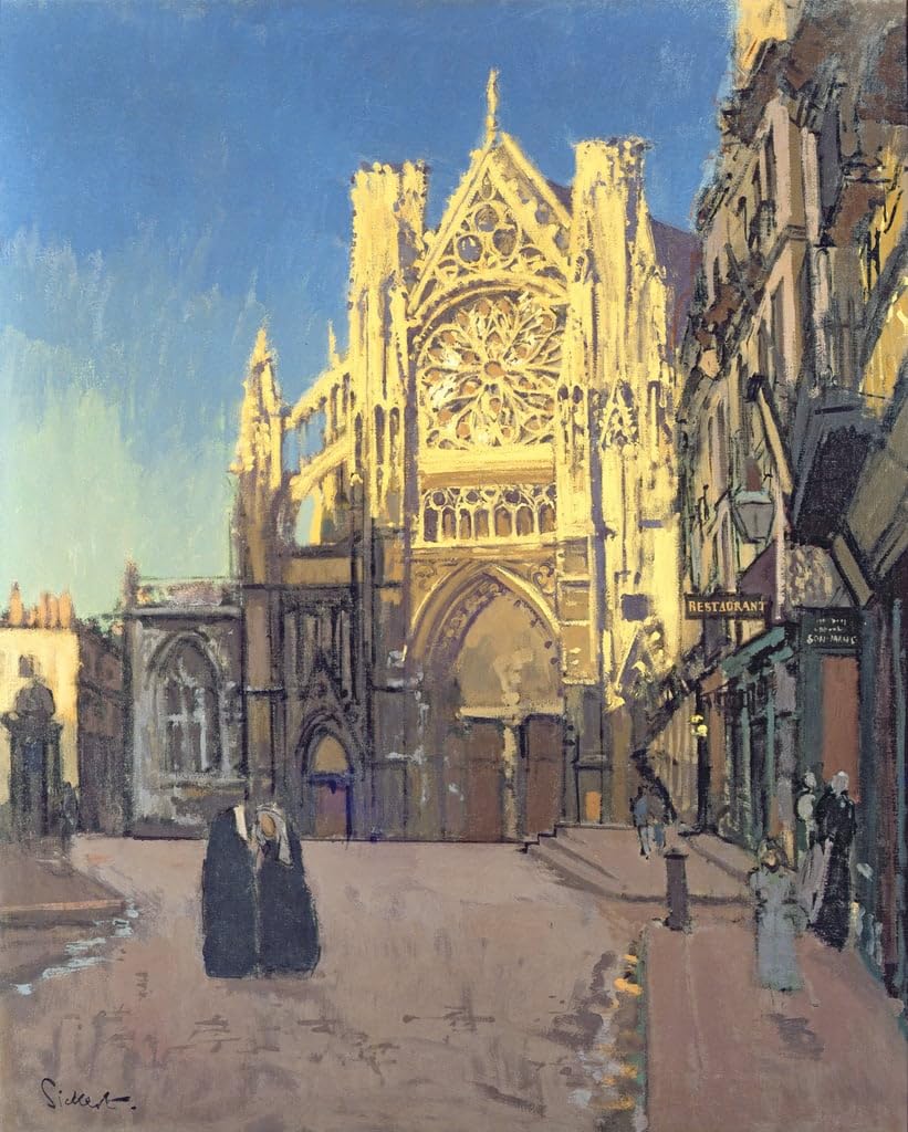 Poster image impression sur toile St Jacques Dieppe de Walter Richard Sickert salon