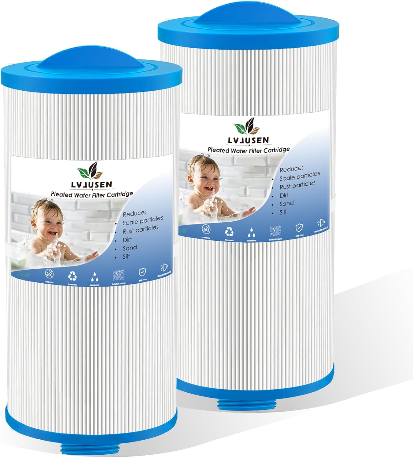 6000-383A Spa Filter Replacement Fits Jacuzzi J300 (2002+), J400 (2012+)/ J500 (2015+)/ J-LX (11-21,2023+), Replaces 6CH-960/ PJW60TL–F2S/ FC-2800/15203-2 Pack