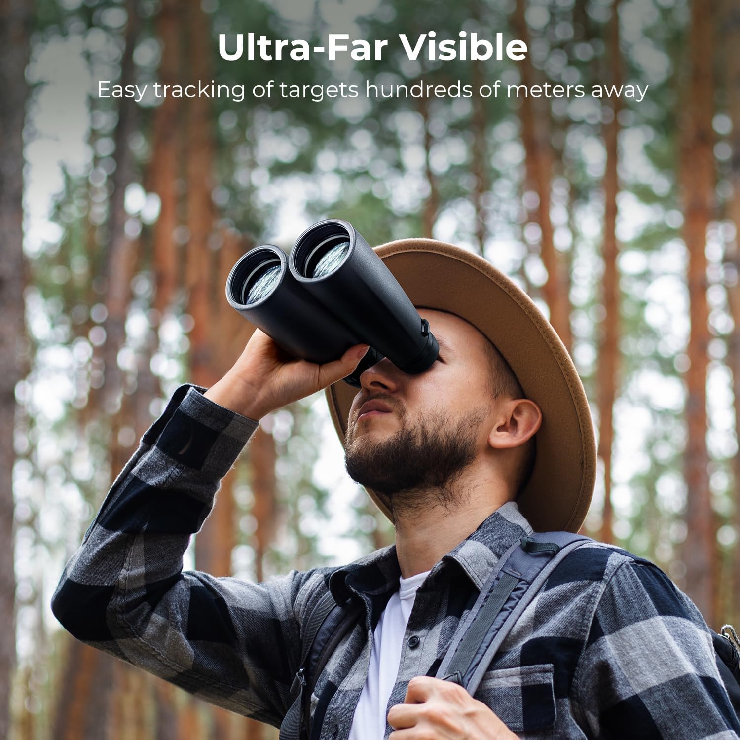 K&F Concept® 12X50 Binoculars Telescope with Smartphone Adapter, Tripod Adapter, Cleaning Cloth, FMC Lens BAK4 Prism for Adults, HD Binoculars for Bird Watching Hunting Hiking Camping Travelling