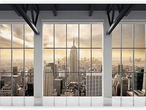 Artgeist Peel And Stick Wall Mural - 77x55 Inches Self-Adhesive Removable Wallpaper, Architecture Design - View #5