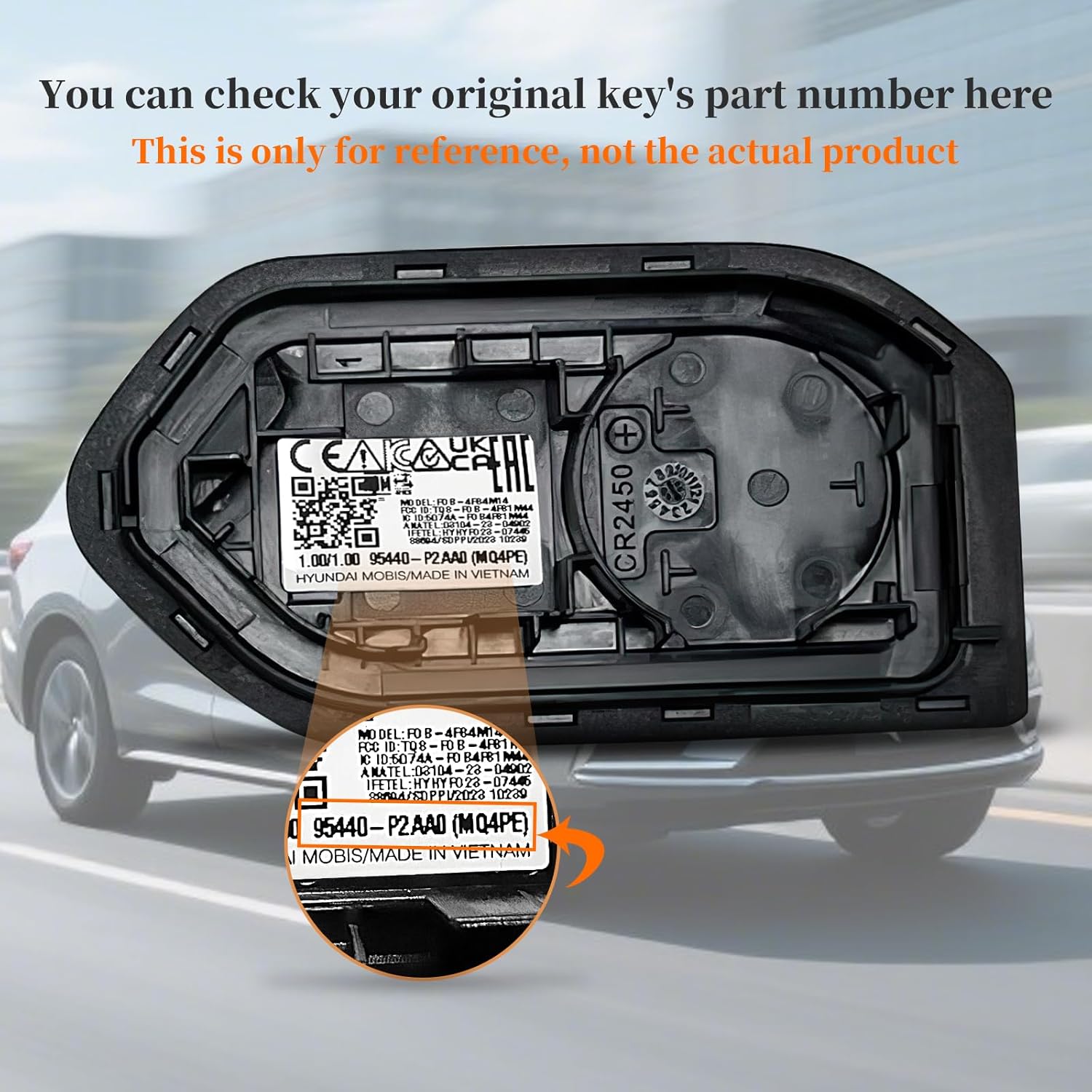 Keyless Entry Smart Key Fob Replacement for Kia Sorento 2024 2025 FCC ID: TQ8-FOB-4F81M44, P/N: 95440-P2AA0 Remote Control Car Key 5 Buttons 433MHz 4A Chip