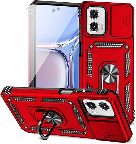 Miniatura 10 de Funda para Motorola Moto G Power 5G con cubierta deslizante para cámara, protector de pantalla HD [prueba de caídas de grado militar] Soporte