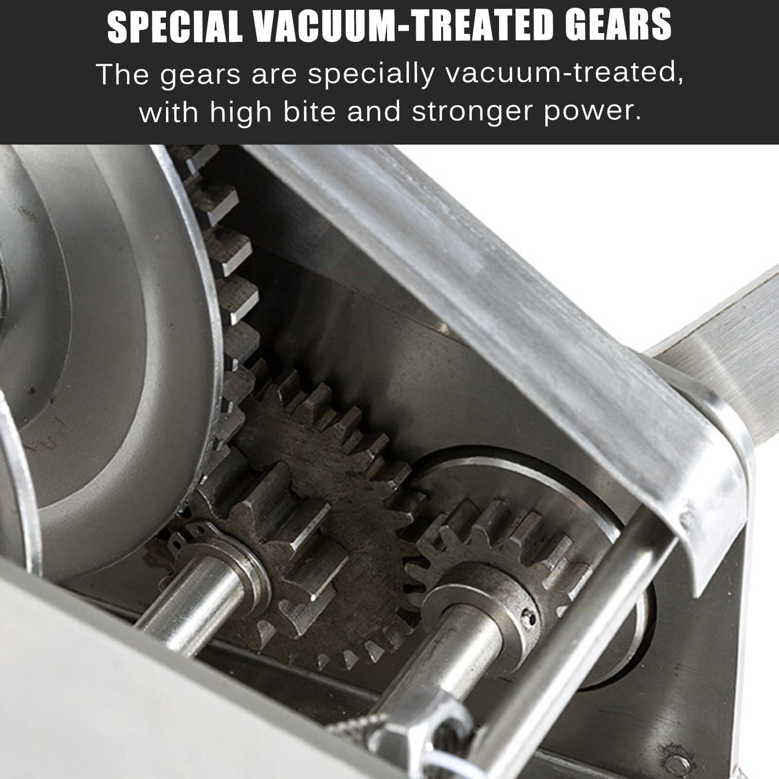 Verricello manuale in acciaio inox, autobloccante, con capacità di sollevamento di 150 kg, manovella portatile per movimentazione di carichi, sollevamento e trazione di carichi pesanti