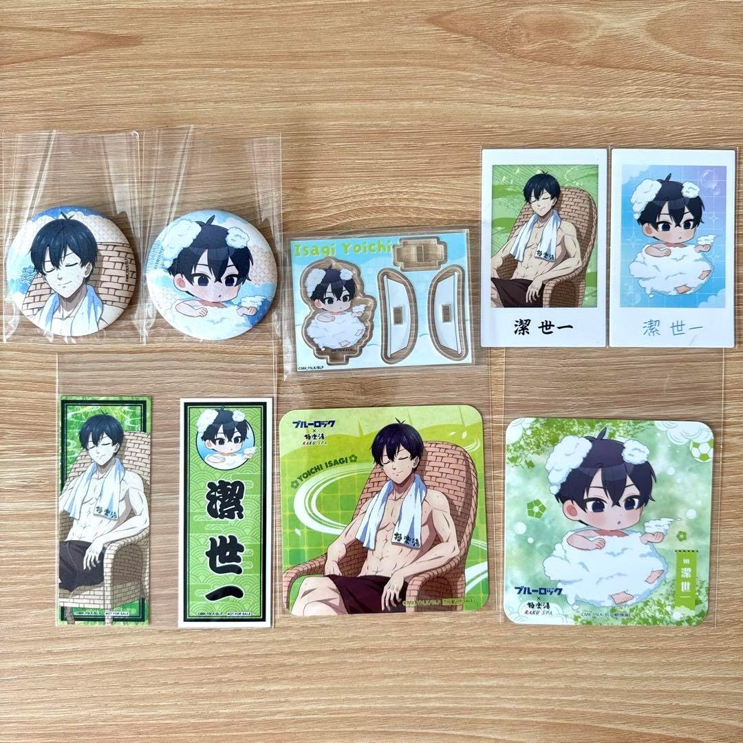 ブルーロック極楽湯】ブルーロック 極楽湯 ふろロック 缶バッジ 潔世一 |