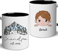 Vista 12 de BSQUIELE Regalos para la abuela – Taza para abuela – Promocionado a abuela 2026 – Regalo de anuncio de embarazo para bisabuela – Regalo del día