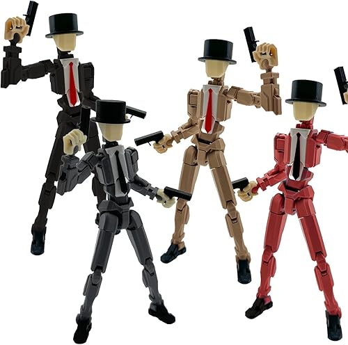 Miniatura 22 de Figuras de acción multiarticuladas impresas en 3D de 5.54 pulgadas Dummy13, juguete mecánico movible de cuerpo completo, múltiples accesorios, Nuevo