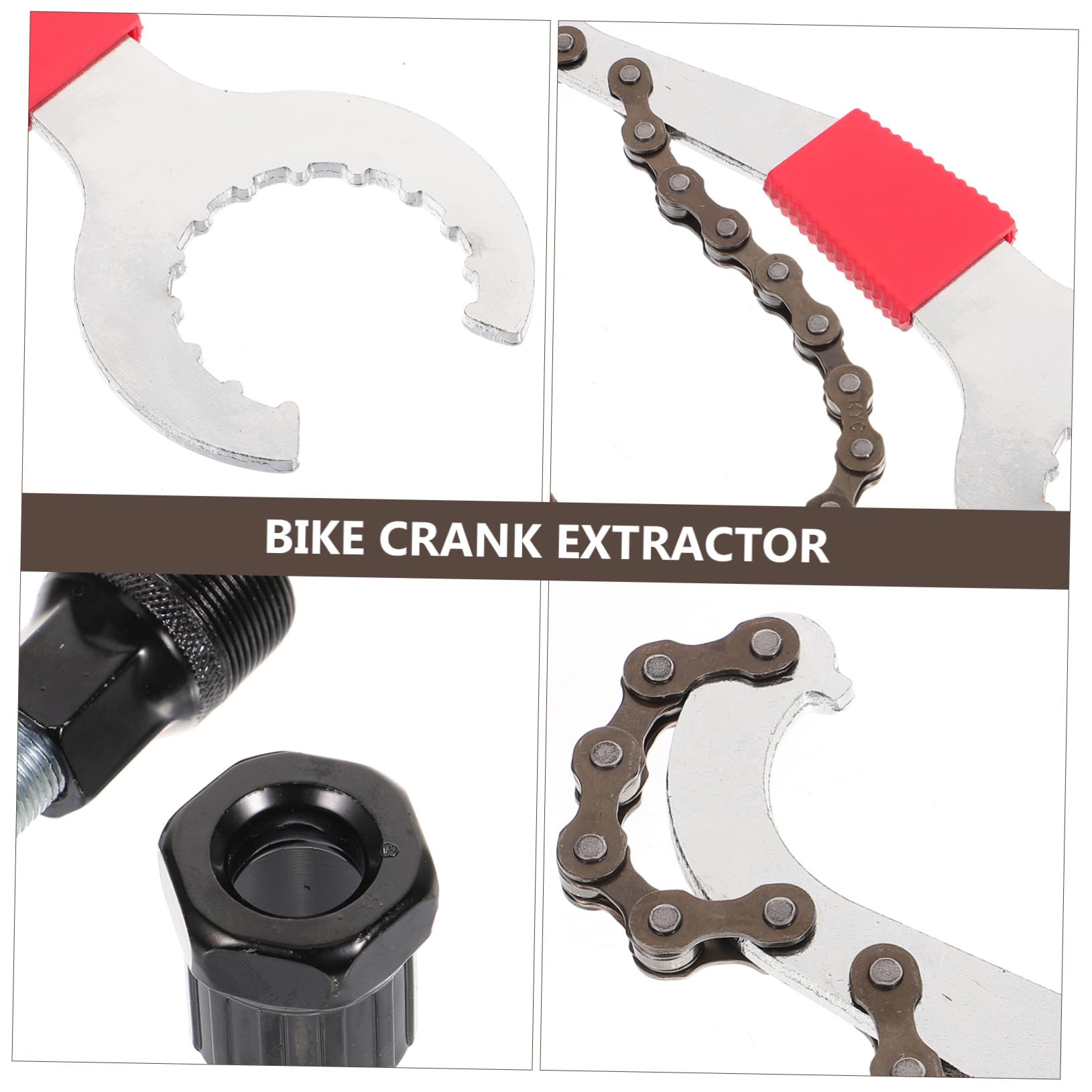 ibasenice 1 Set Strumento Chiavia Dell'albero Centrale Remover del Braccio Inglese Dispositivo di Estrattore per Pedivelle per Biciclette Attrezzo Acciaio Inossidabile