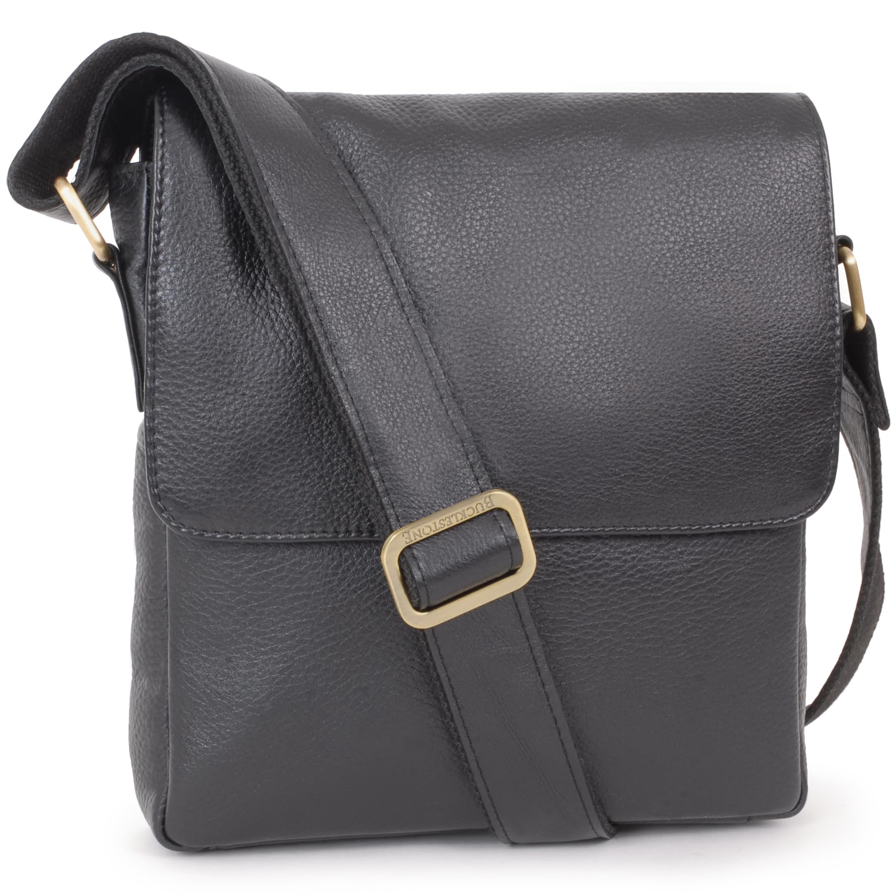 Męska Torba Listonoszka ze Skóry - Mała Travel Crossbody/Messenger Bag dla Mężczyzn - Smukły Satchel z Wieloma Kieszeniami - Dublin