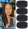 Cabello a granel Afro Kinky para extensiones de dreadlock reparación de locs, trenzas twist, 100% cabello para trenzas hecho a mano 30 gramos cada paquete total (12 pulgadas #1B 4 paquetes/paquete) 1