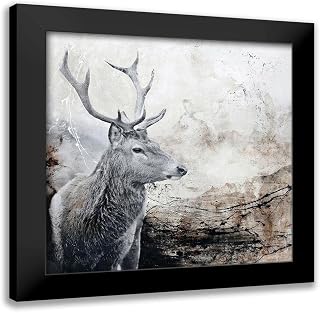 ArtDirect - Design Fabrikken 15x15 Black Modern Framed Art Print Titled: Outbreak