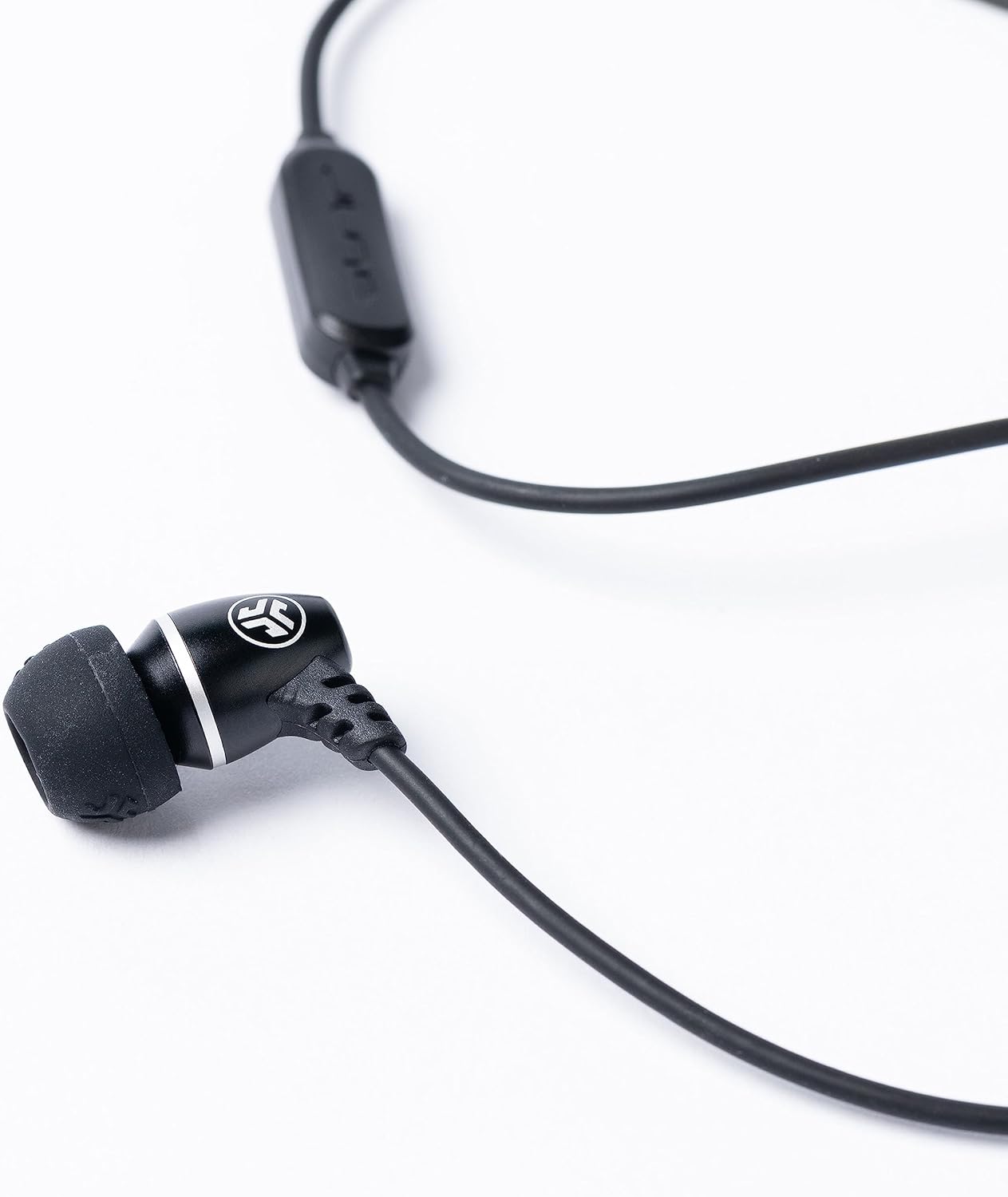 JLab J6MS JBuds Stereo to Mono in-Ear Single Earbud, Style Headset with Enterprise Class Microphone, 3.5mm Headphone Jack, Black