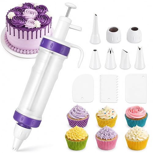 Dualshine Frosting Piping Kit with Syringe Dispenser