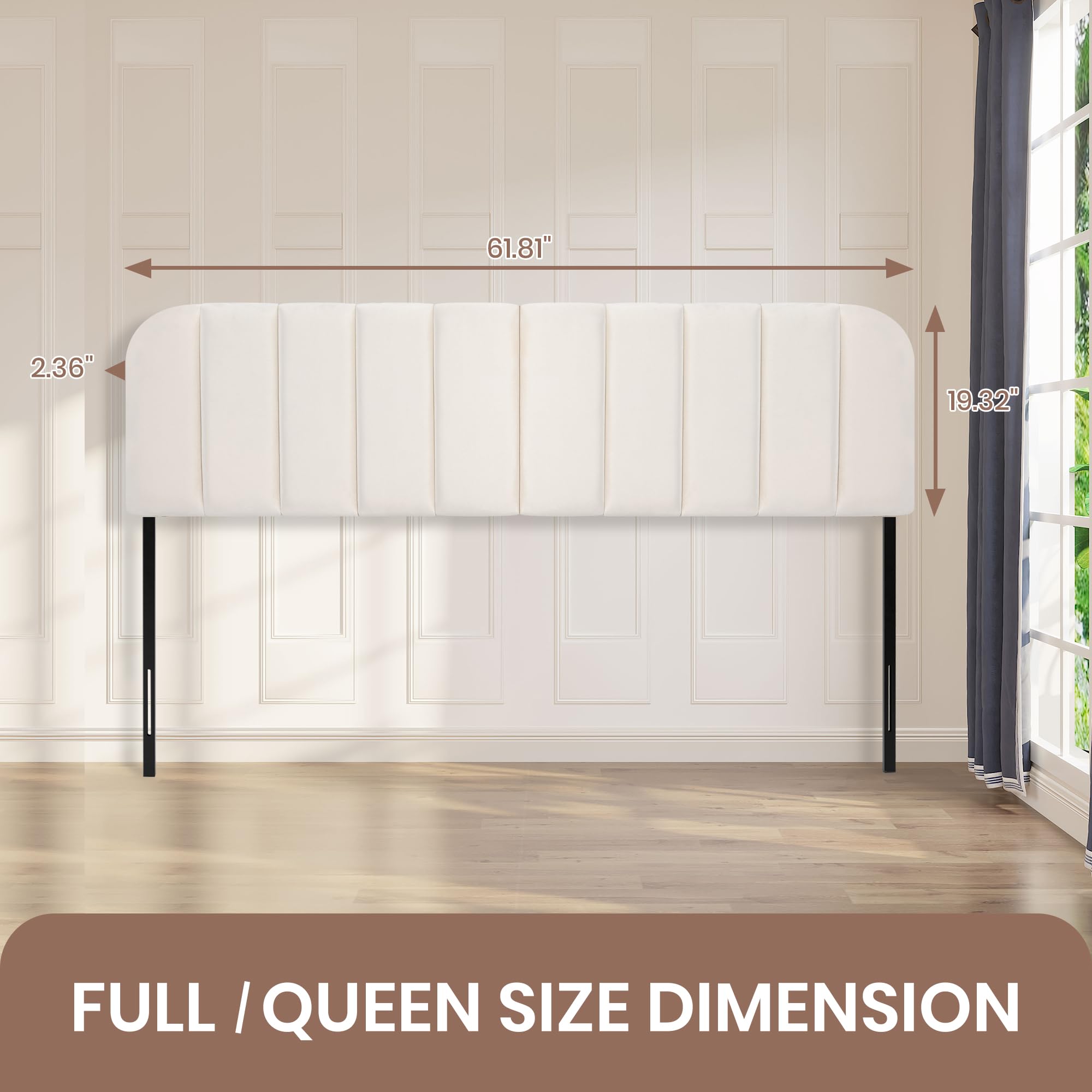 Best Upholstered Headboard Picks for 2026 1 MastonHome Queen Headboard Only - Upholstered Headboard for Bed, Easy Assembly, - product photo