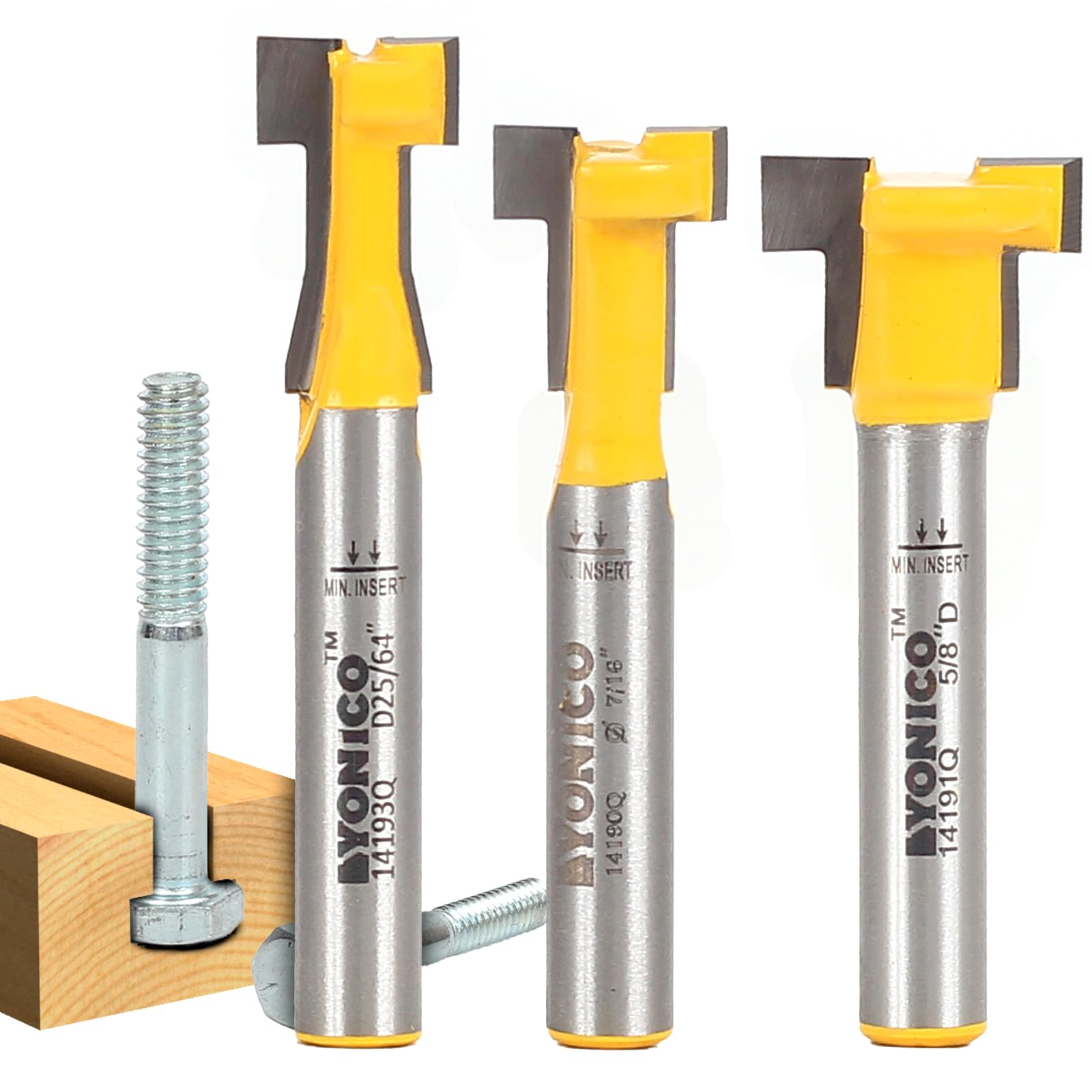Yonico T Track Router Bit - Precision Edge Cutting -10