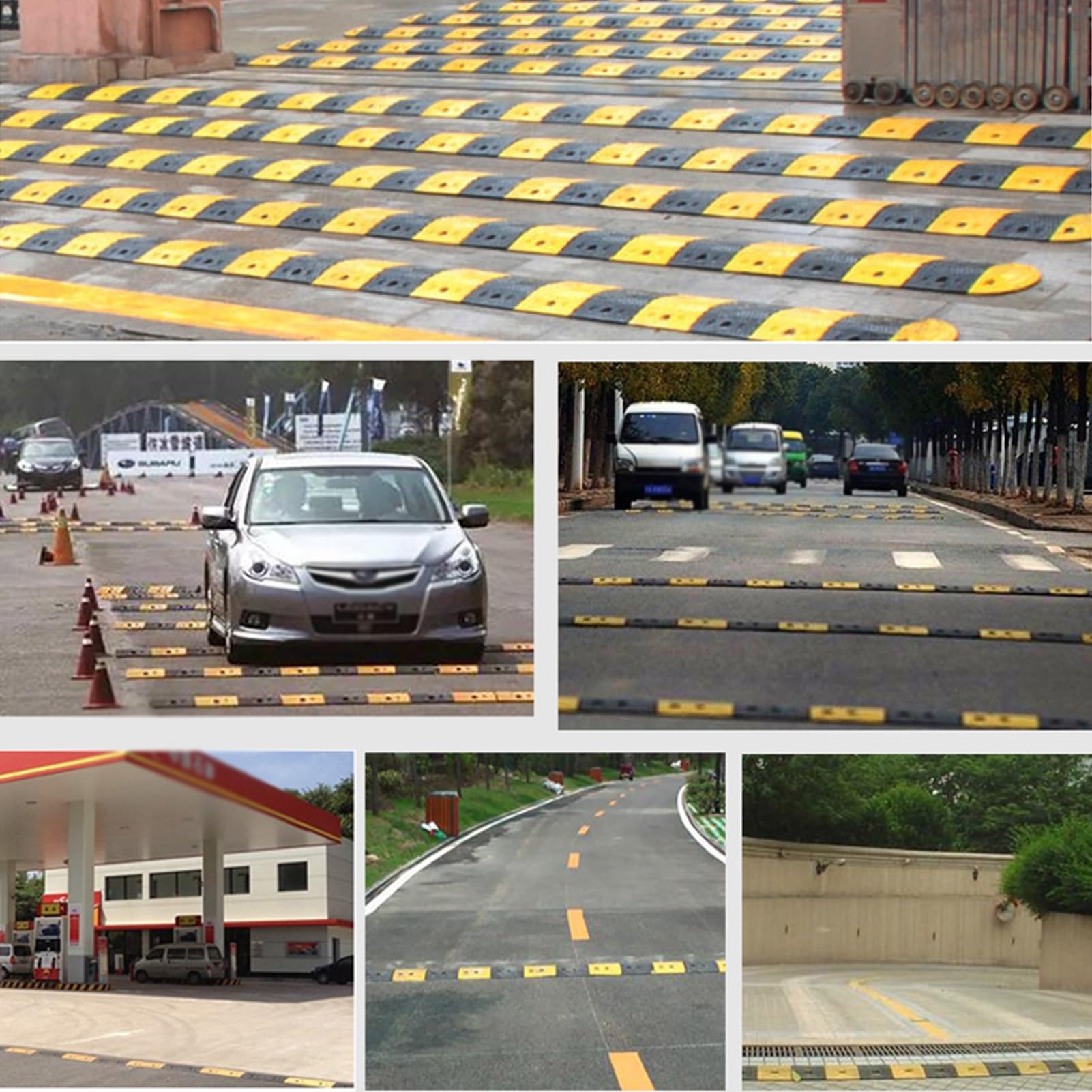 Dossi rallentatori in Gomma per impieghi gravosi, Lunghezza di Estensione interbloccata, Cavi di prolunga per Linee elettriche, Cavi di prolunga per Interni ed Esterni (100x33