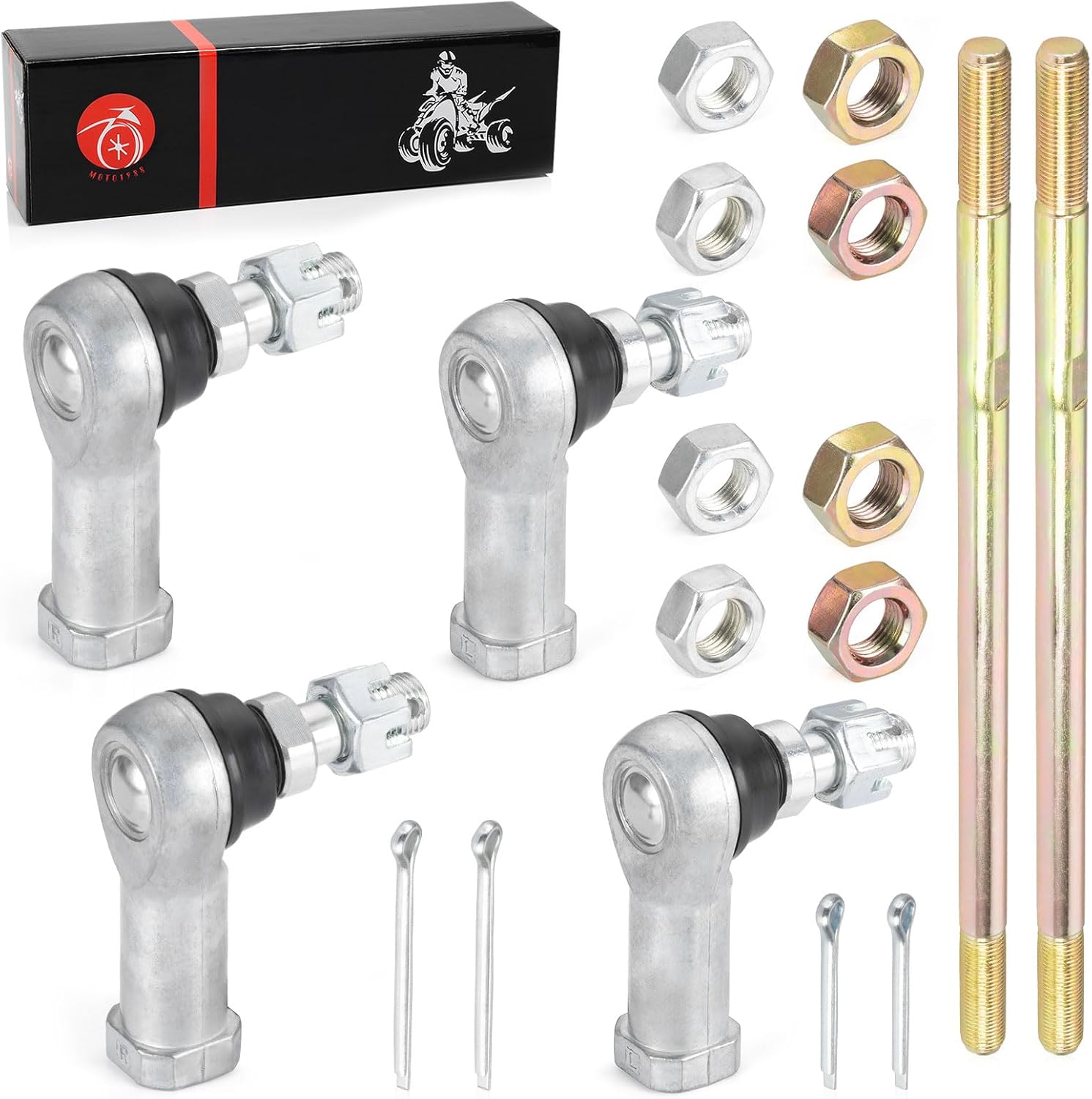 Tie Rod Ends Kits For Honda TRX350 Rancher 350 TRX400 Rancher 400 2000-2007 53158-HP5-003 53158-HC4-003,Left & Right