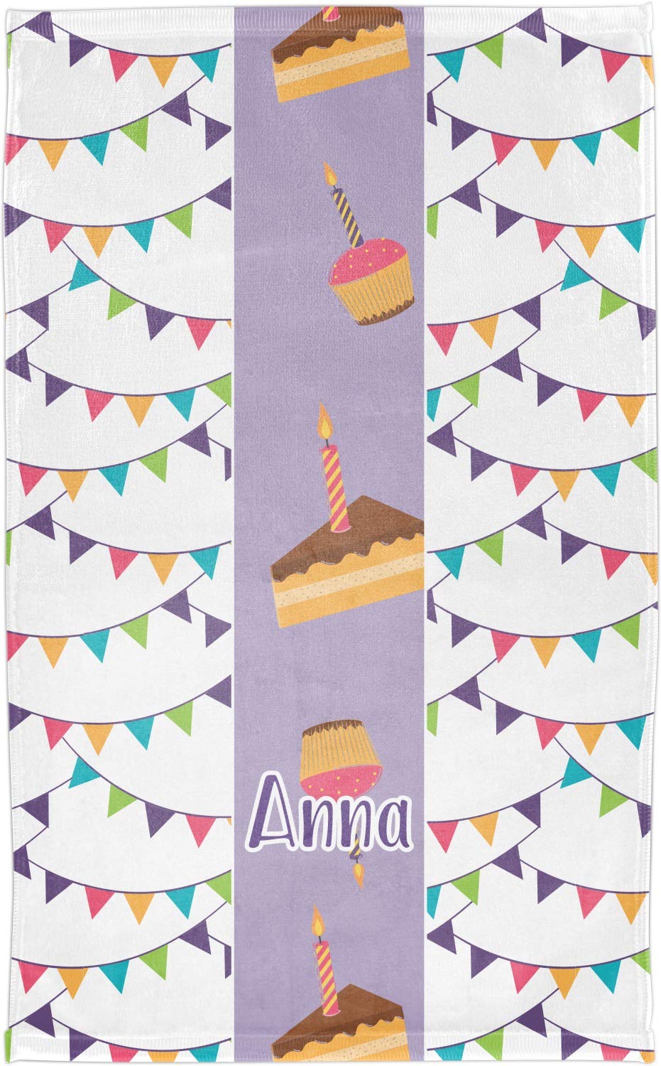 YouCustomizeIt Personalized Happy Birthday Finger Tip Towel - Full Print