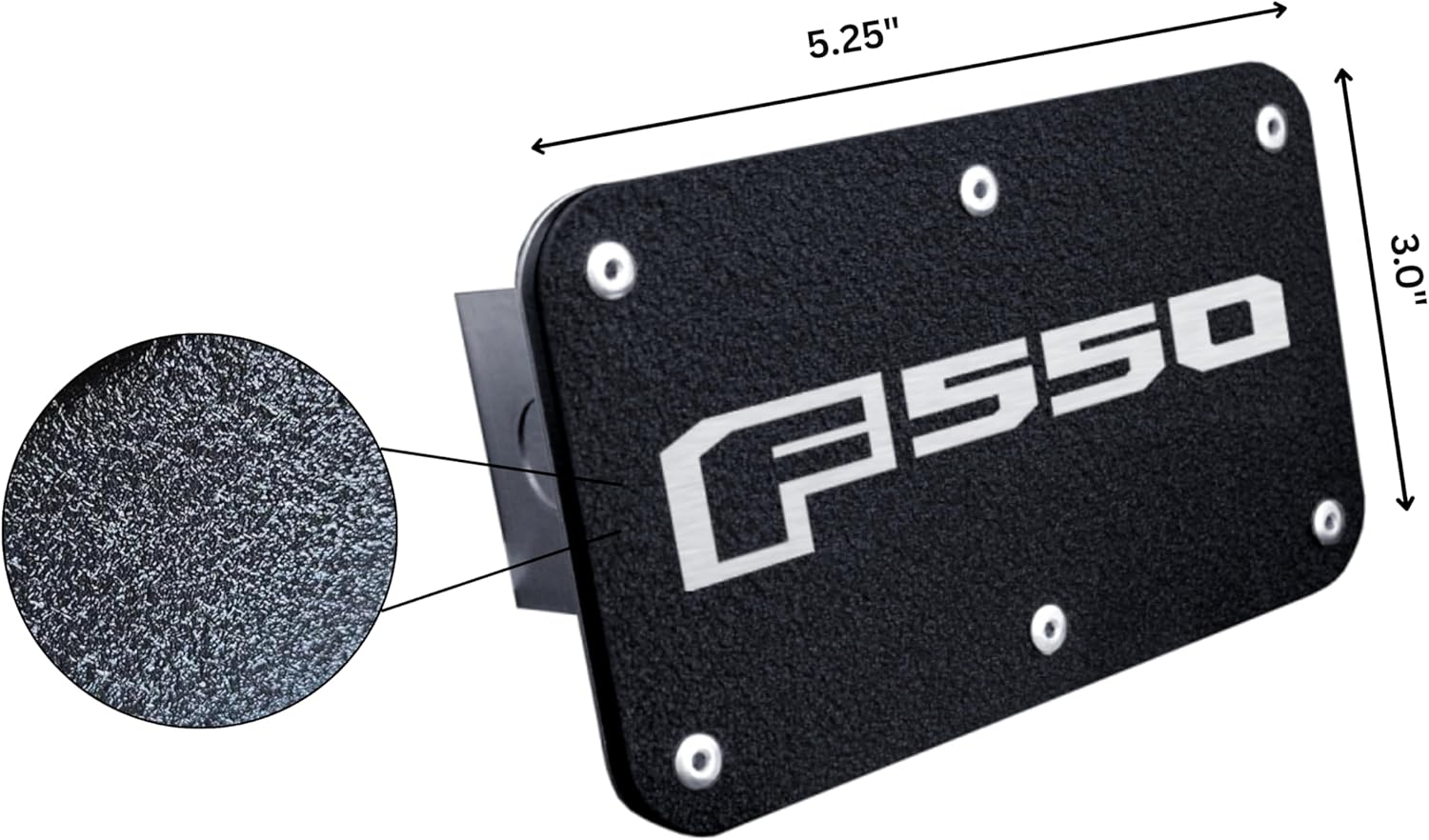 Au-TOMOTIVE GOLD, INC. Officially Licensed Class III Trailer Hitch Plug for Ford F-550 (Rugged Black)