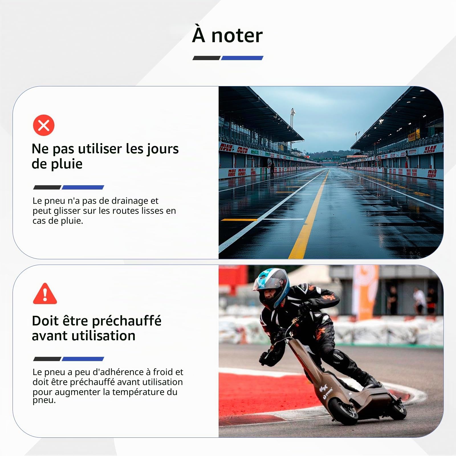 ulip Lot de 2 pneus sans chambre à air 110/55-6.5 pour scooter Dualtron Thunder/Thunder 2/Ultra 2/Storm (Limited)/Kaabo Wolf king/VSETT 11+