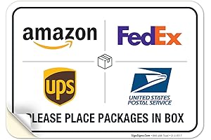 Package Delivery Sign by Sigo Signs: Prevent Porch Theft, Display Delivery Instructions