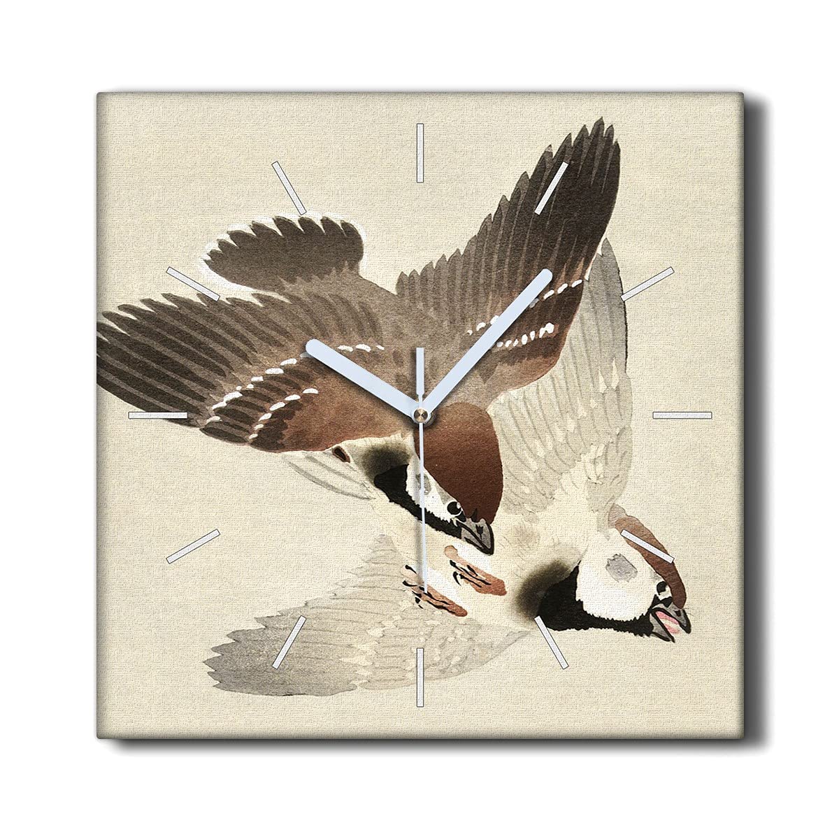 Horloge Silencieuse sur Toile Salon Finis les Bruits de Tic-Tac Coloray