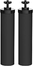 AQUA CREST NSF/ANSI 372 Certified Water Filter, Replacement for Berkey® BB9-2 Black Purification Elements and Berkey® Gravity Filter System, Pack of 2