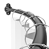 Mcrbeay Curved Shower Curtain Rod, Adjustable 35-65 inches Extra Wide Curved Shower Rods for Bathroom, Rust proof Shower Rod, Premium Stainless Steel Curved Curtain Rod for Shower, Bathtub, Black