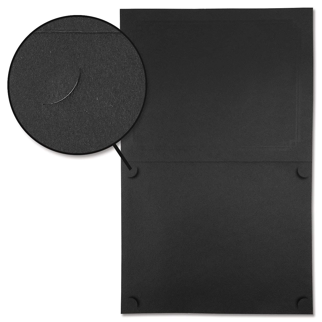 Kunstvolle Zeugnismappen, Schwarz und Gold, Leineneinband, 36,3 kg, gefaltet, gestanzte Ecken, für Büro, Geschäftsauszeichnungen, Abschlussfeier, Schuldiplomhalter, 24,9 x 30,5 cm, 25 Stück