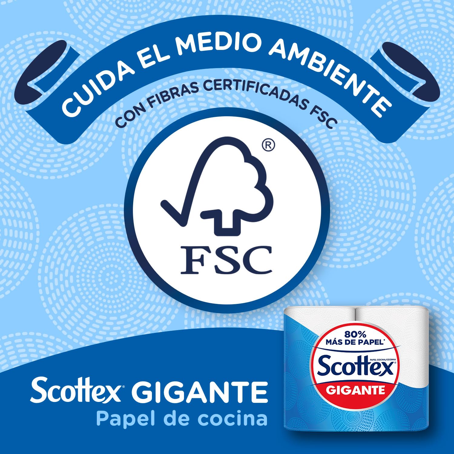 Scottex Papel de Cocina Gigante | 6 Rollos XXL con 80% Más de Papel | Rollo de Cocina Multiusos, Alta Absorción y Resistencia | Certificación FSC | Formato Ahorro | Rollo de Cocina Multiusos, Alta Absorción y Resistencia | Certificación FSC | Formato Ahor