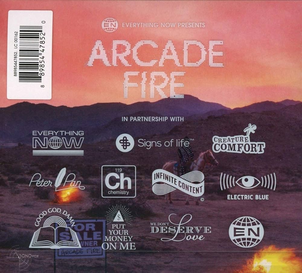 米、加LP Arcade Fire Everything Now 88985447851 Sonovox Records /00400 Arcade Fire – Everything Now – Vinyl (Blue Translucent, LP