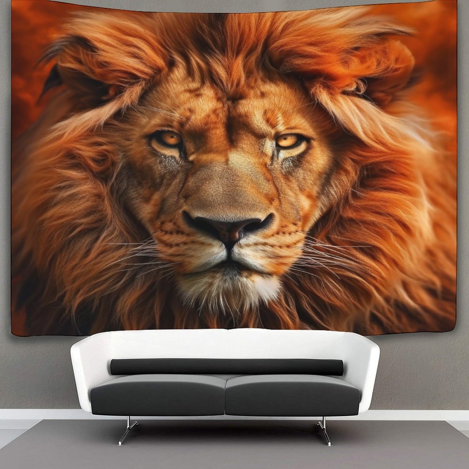 kaiyun Majestic Lion Tapestry,Animal Wall Art Aesthetic Home Decoration for Living Room Dorm 180cmx230cm