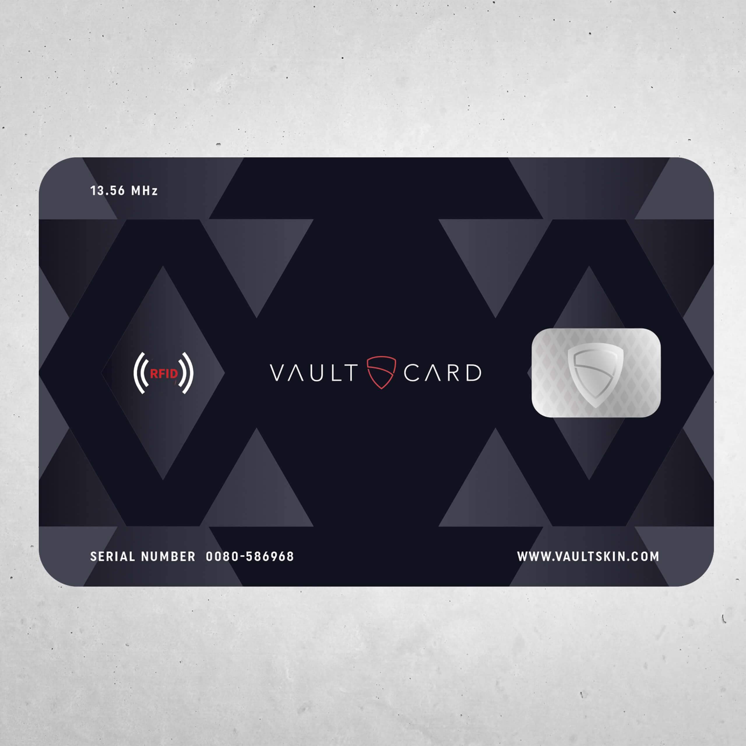 VAULTCARD RFID Blocking & Jamming Credit & Debit Card Protection for