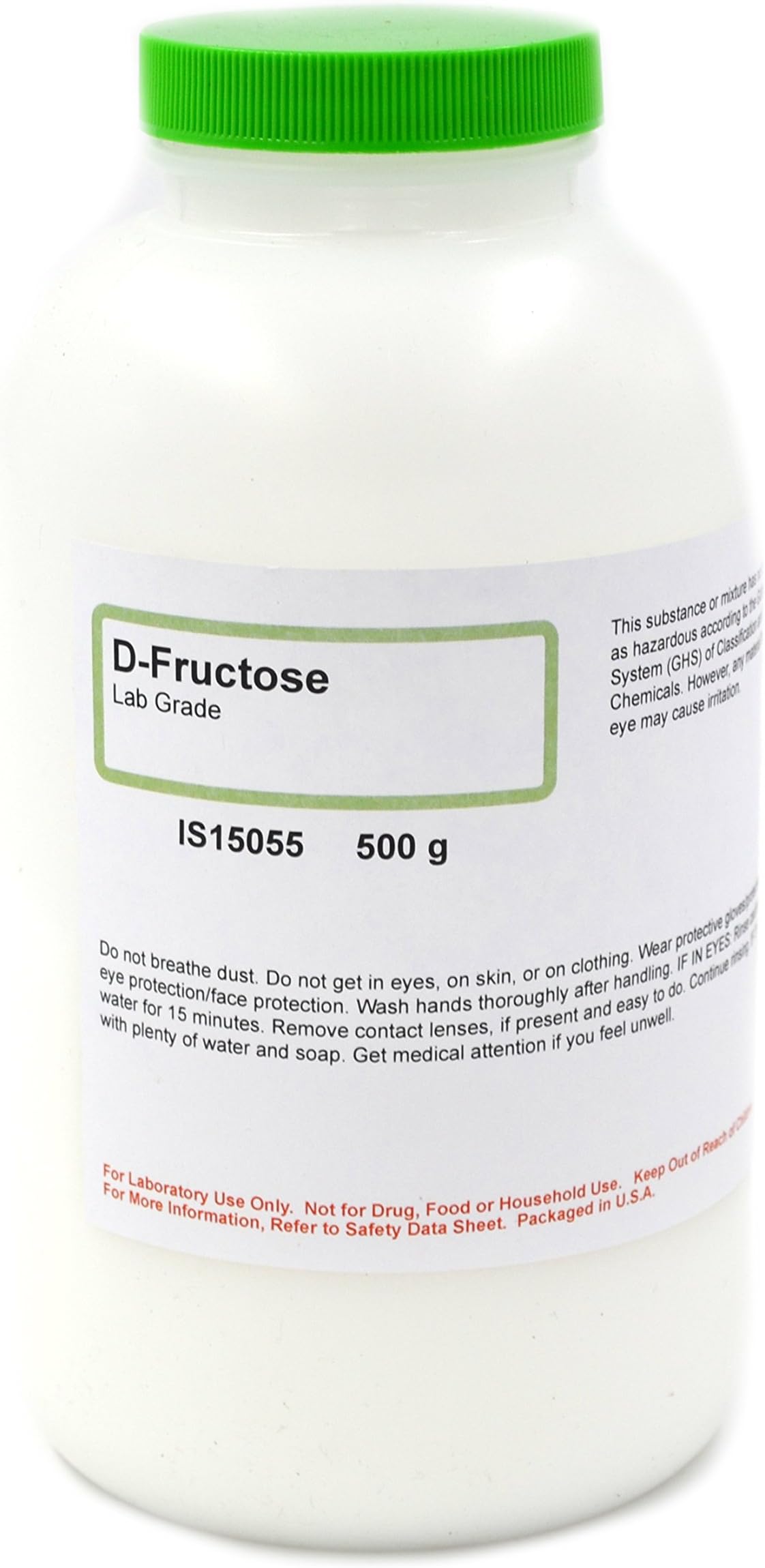 D-Fructose, 500g - Laboratory Grade - Excellent for Food Science & Biology Experiments - The Curated Chemical Collection by Innovating Science