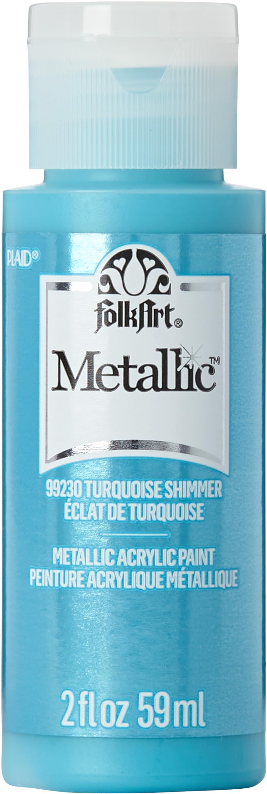 FolkArt Metallic Paint, 2 fl oz, Turquoise Shimmer