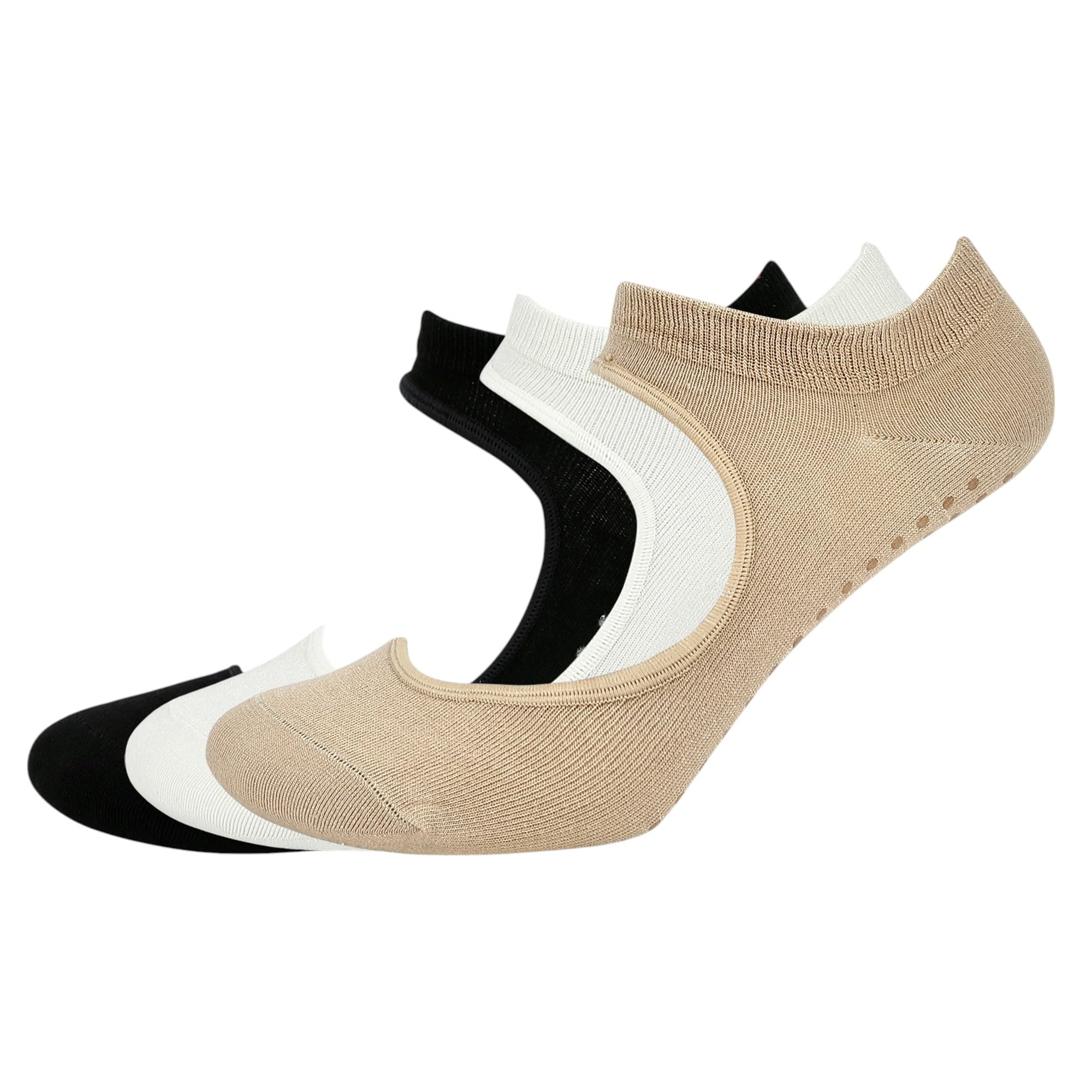 BALENZIASocksXpress Women’s Yoga Socks |Pack of 3, 4 & 5 Pairs|Made with Bamboo Cotton & Spandex|Anti-Bacterial, Anti-Skid Socks for Yoga, Pilates, Dance & Barefoot Workouts