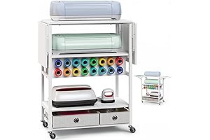 Versatile Foldable Craft Table with Ample Storage