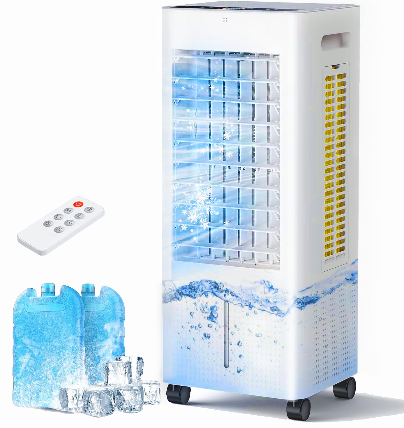 Evaporative Air Cooler with Remote Timer 2200 CFM Portable Fan That Blows Cold Air for Large Room Home