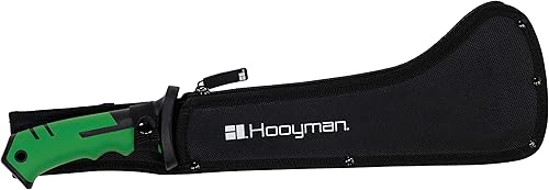 Miniatura 3 de Hooyman - Machete con construcción resistente, mango ergonómico antideslizante y funda para cinturón para jardinería, gestión de tierras, bushcraft,