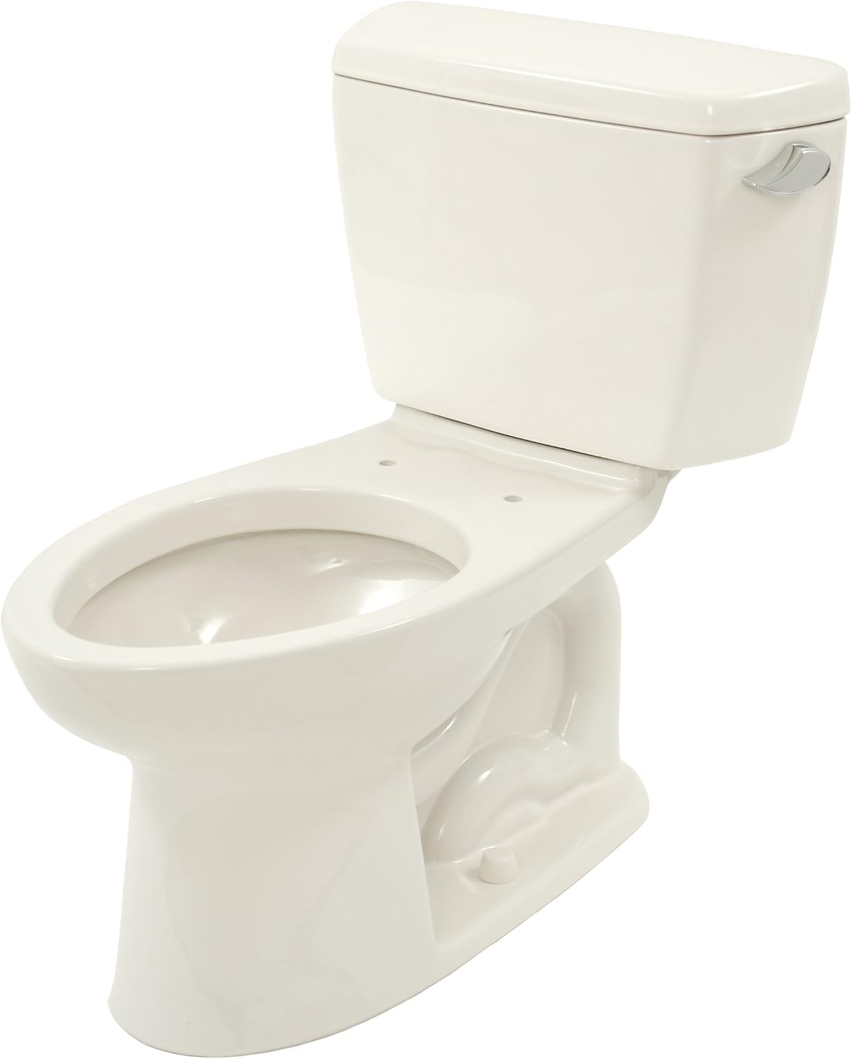 TOTO CST744SR#01 Drake 2-Piece Toilet with Elongated Bowl and Right Hand Trip Lever, Cotton White - Two Piece Toilets - 