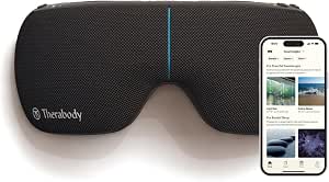 Therabody SmartGoggles 2nd Generation Heated Eye Mask & Eye Massager - Blackout Sleep Mask & Temple Massage for Personalized Relaxation, Stress Relief & Headache Relief