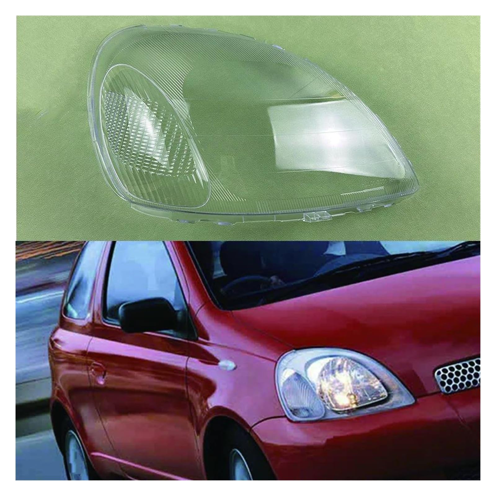 Copertura Faro Per Toyota Yaris 2003-2005 - Lente Trasparente Sostitutiva, Protezione UV, Anti-appannamento