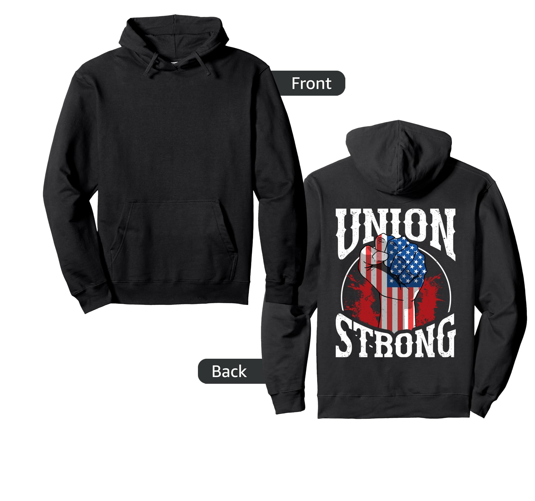 Pro Union StrongLabor Union Worker Union Strong Pullover Hoodie