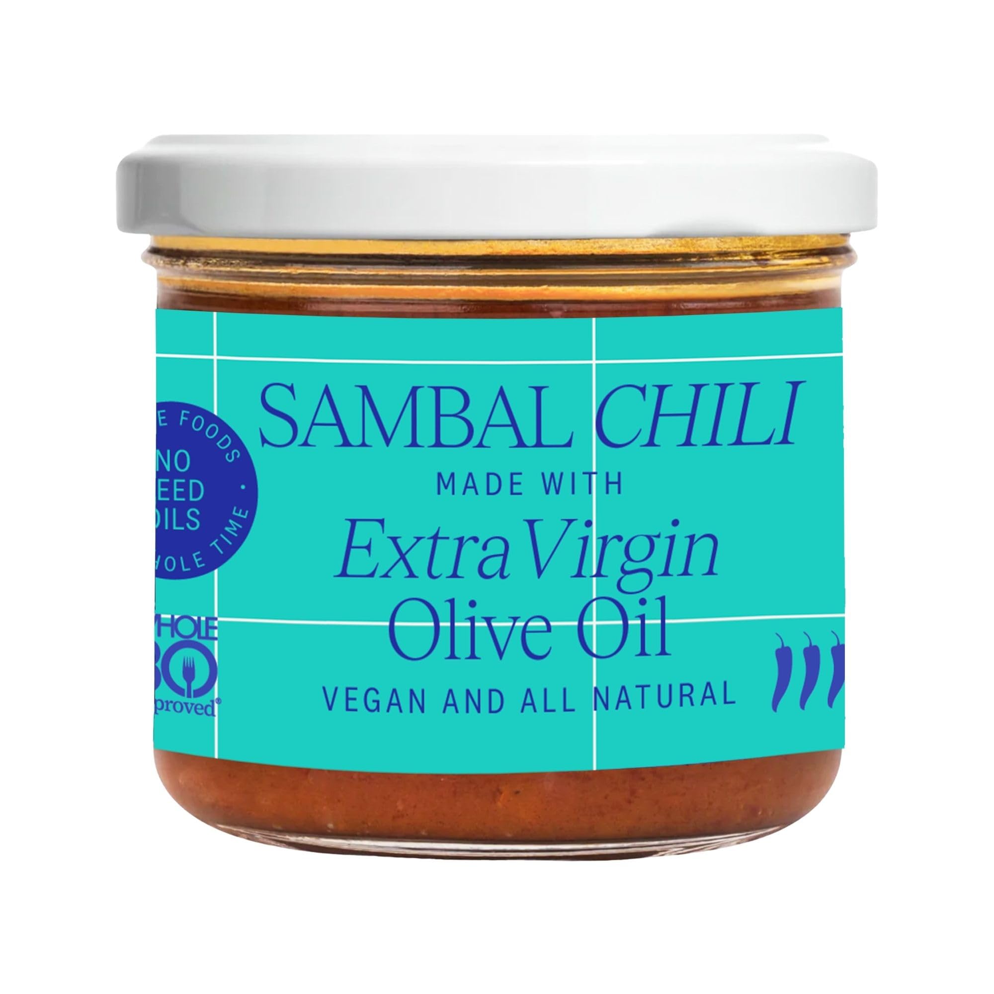 Everiday Sambal Oelek Chili Sauce – Gluten Free Thai Chili Paste | Vegan Spicy Asian Hot Sauce Alternative for Spreading, Cooking, Dipping | Made with EVOO | No Seed Oils | 4.9oz