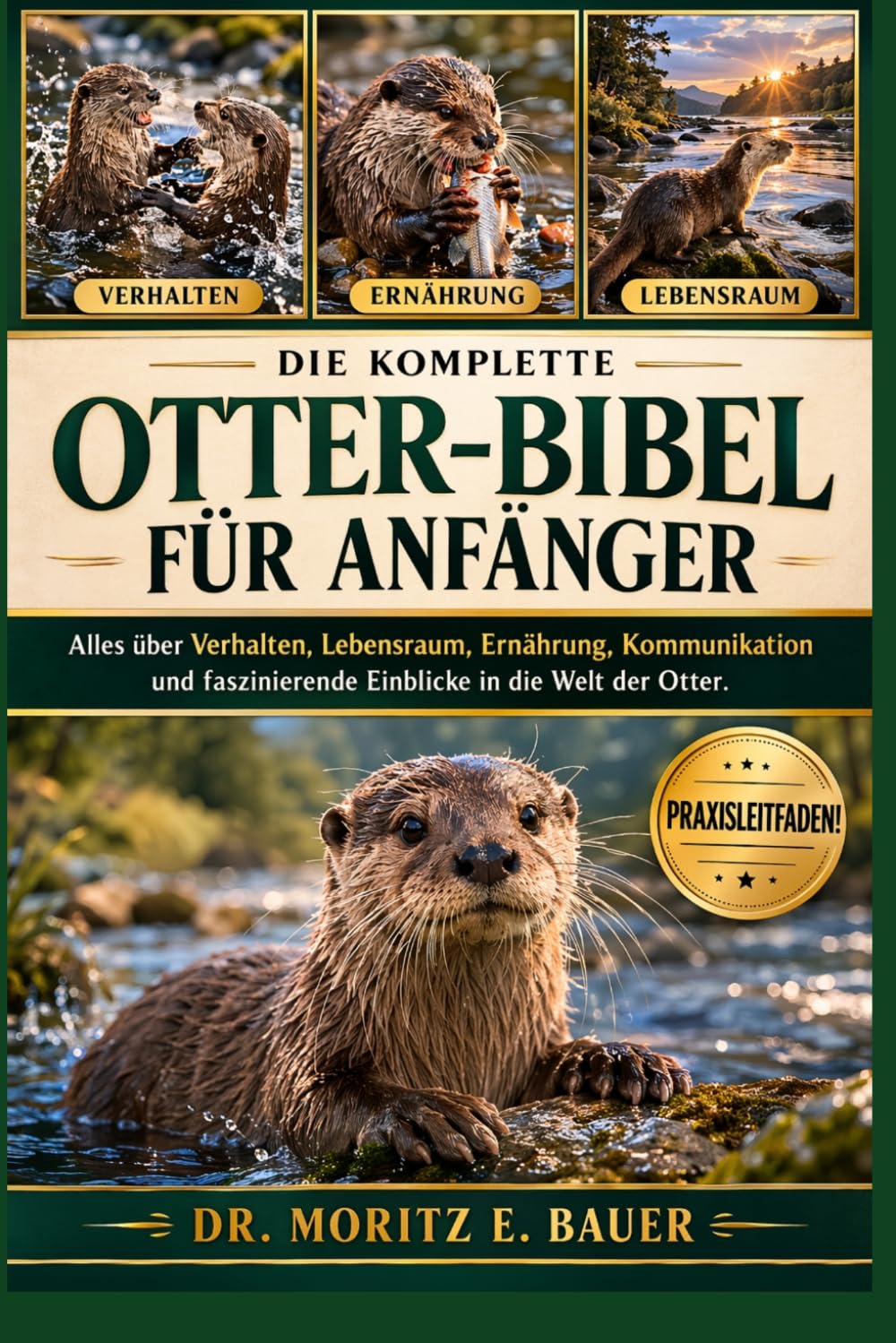 DIE KOMPLETTE OTTER-BIBEL FÜR ANFÄNGER: Alles, was Sie über Otter wissen müssen : Verhalten, Lebensraum, Ernährung, Kommunikation, Sicherheit, Schutz und wichtiges Wissen für Anfänger und Liebhaber.