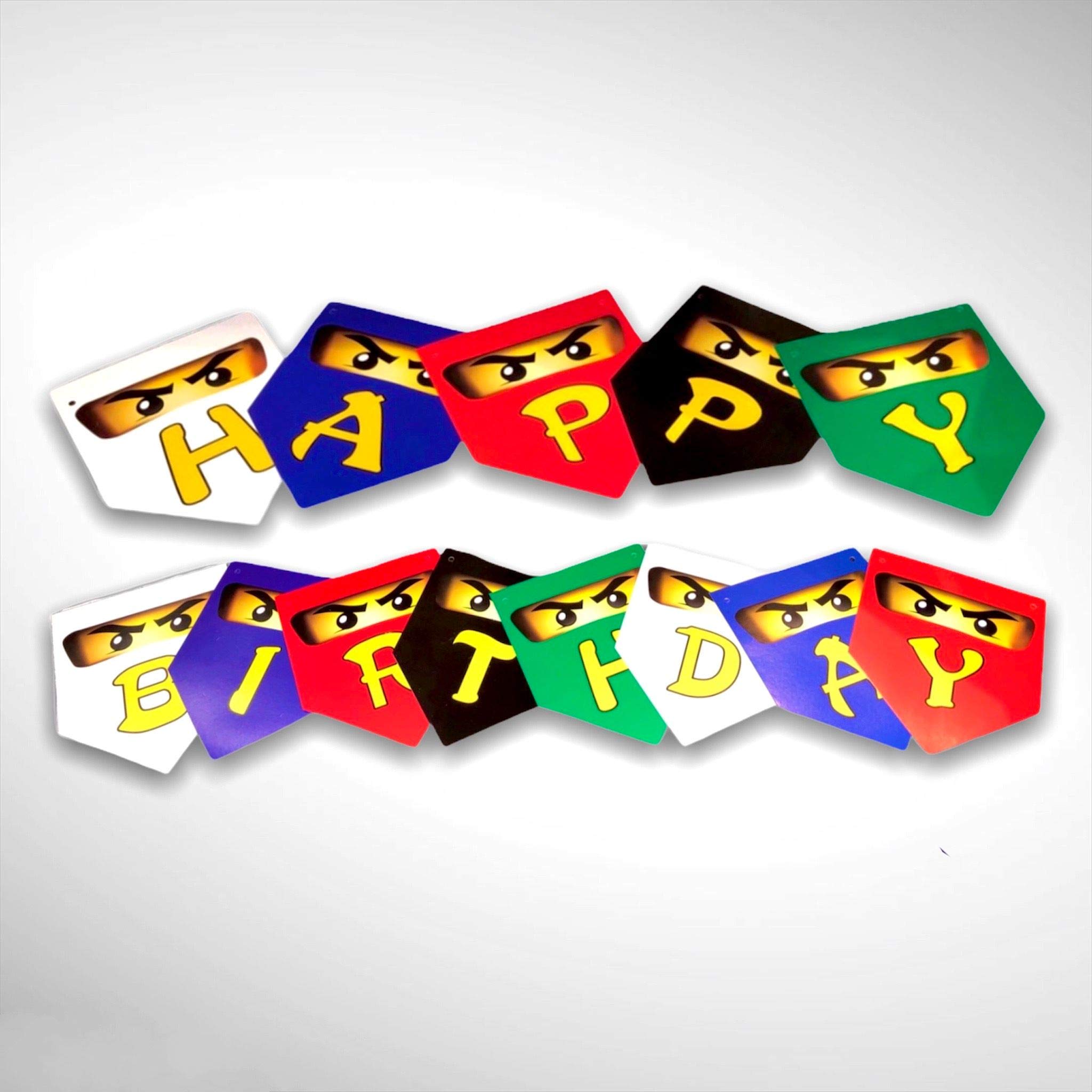 NINJA Party Supplies - Banner, Latex & Foil Party Balloons - Perfect for Party bag fillers,favours, loot, supplies (BANNER ONLY)
