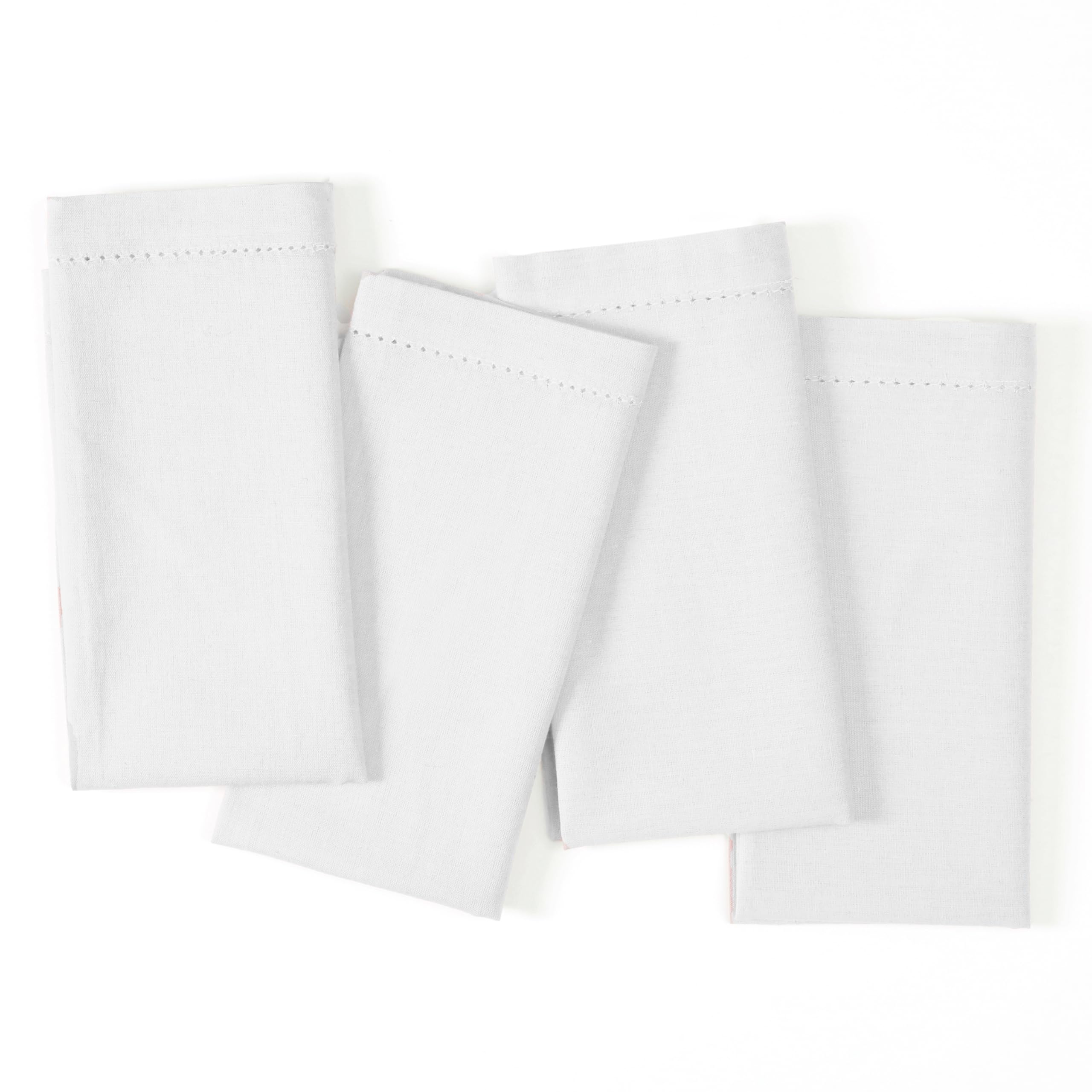 Servilletas de tela con dobladillo y esquinas ingletadas de 20x20 pulgadas